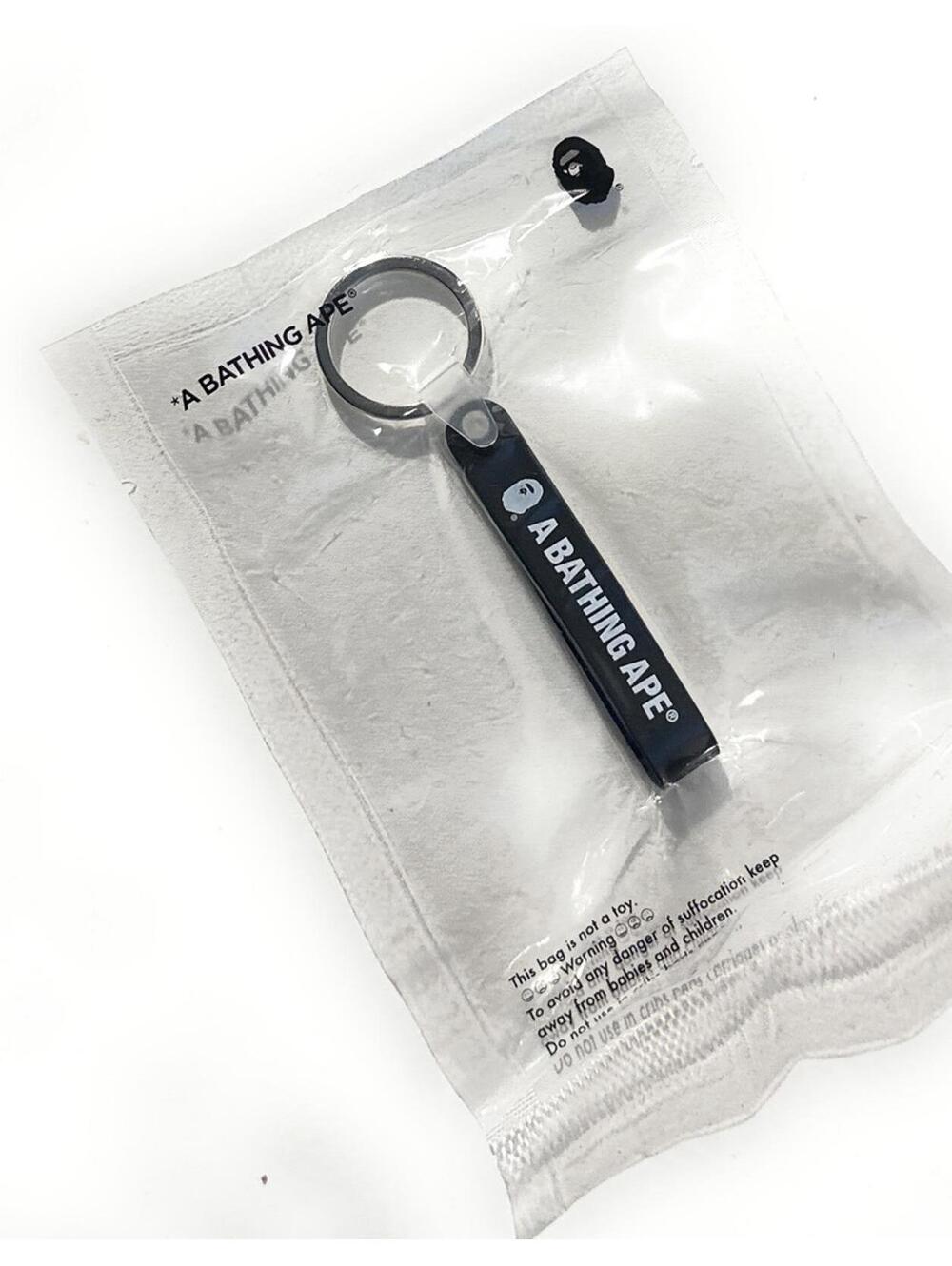 BAPE Black Keychain Bottle Opener WGM A Bathing Ape